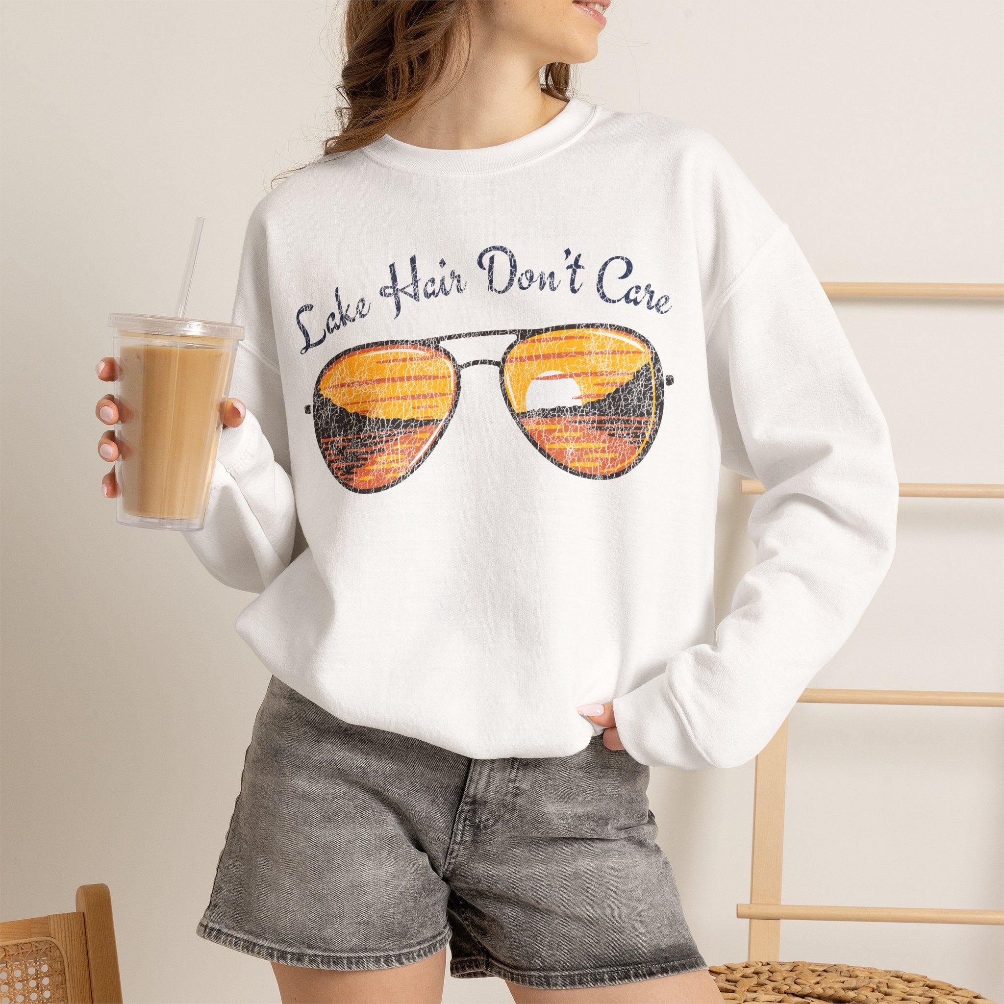 Lake Hair Don't Care Crewneck