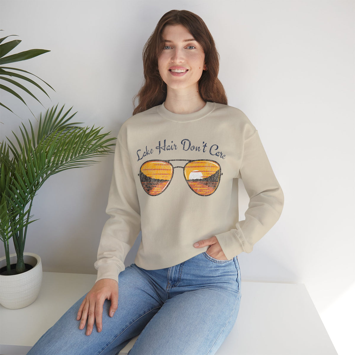 Lake Hair Don't Care Crewneck
