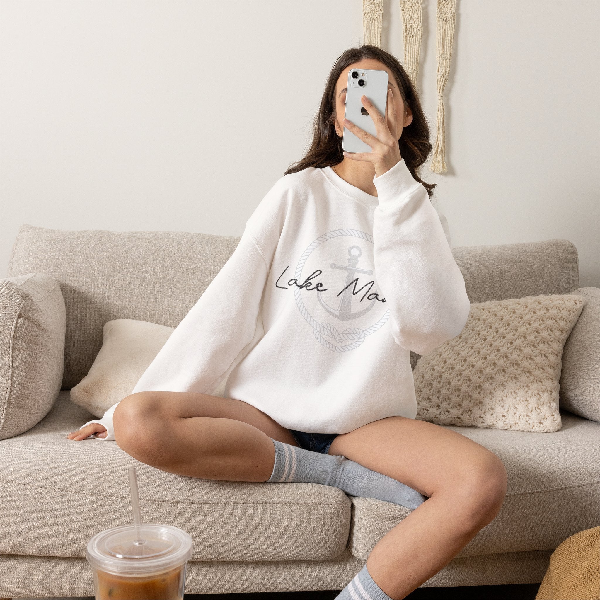Lake Mama Anchor Crewneck