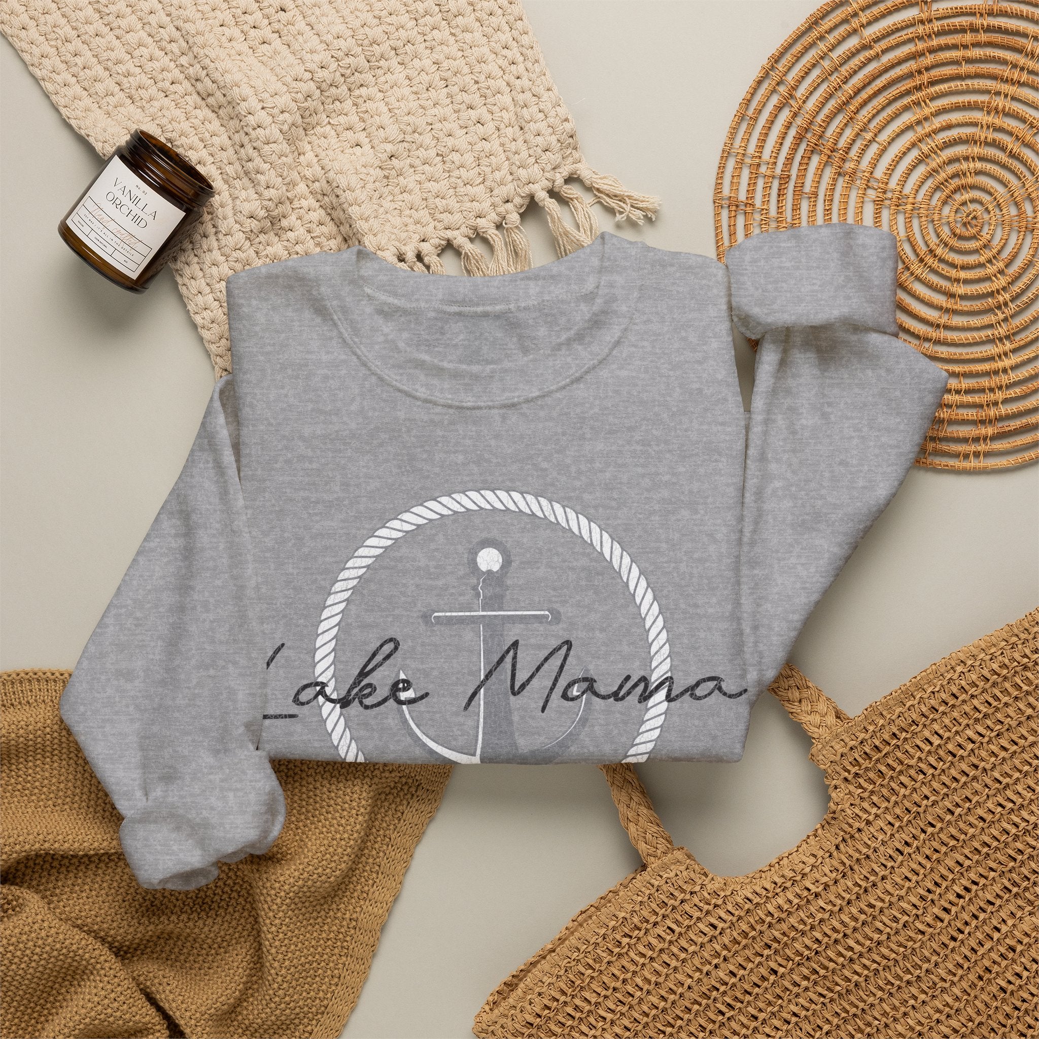 Lake Mama Anchor Crewneck