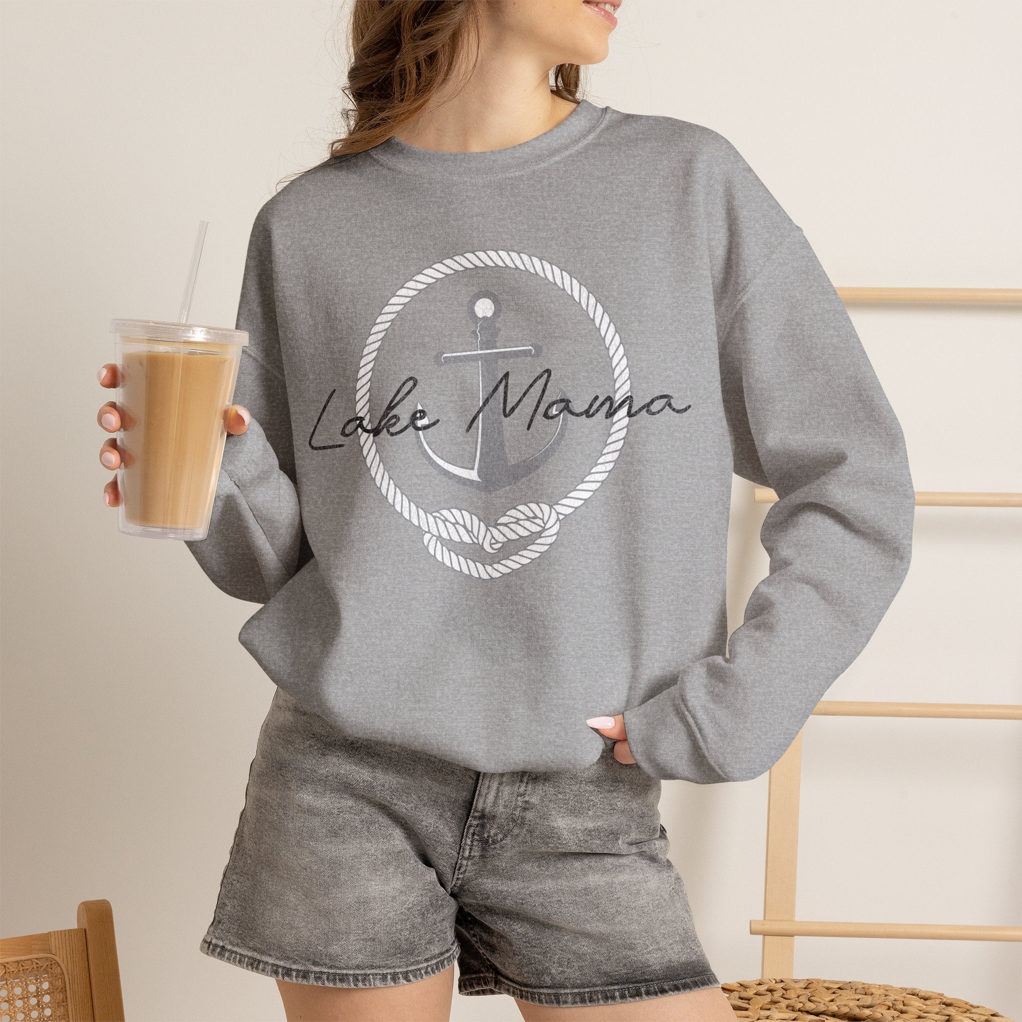 Lake Mama Anchor Crewneck
