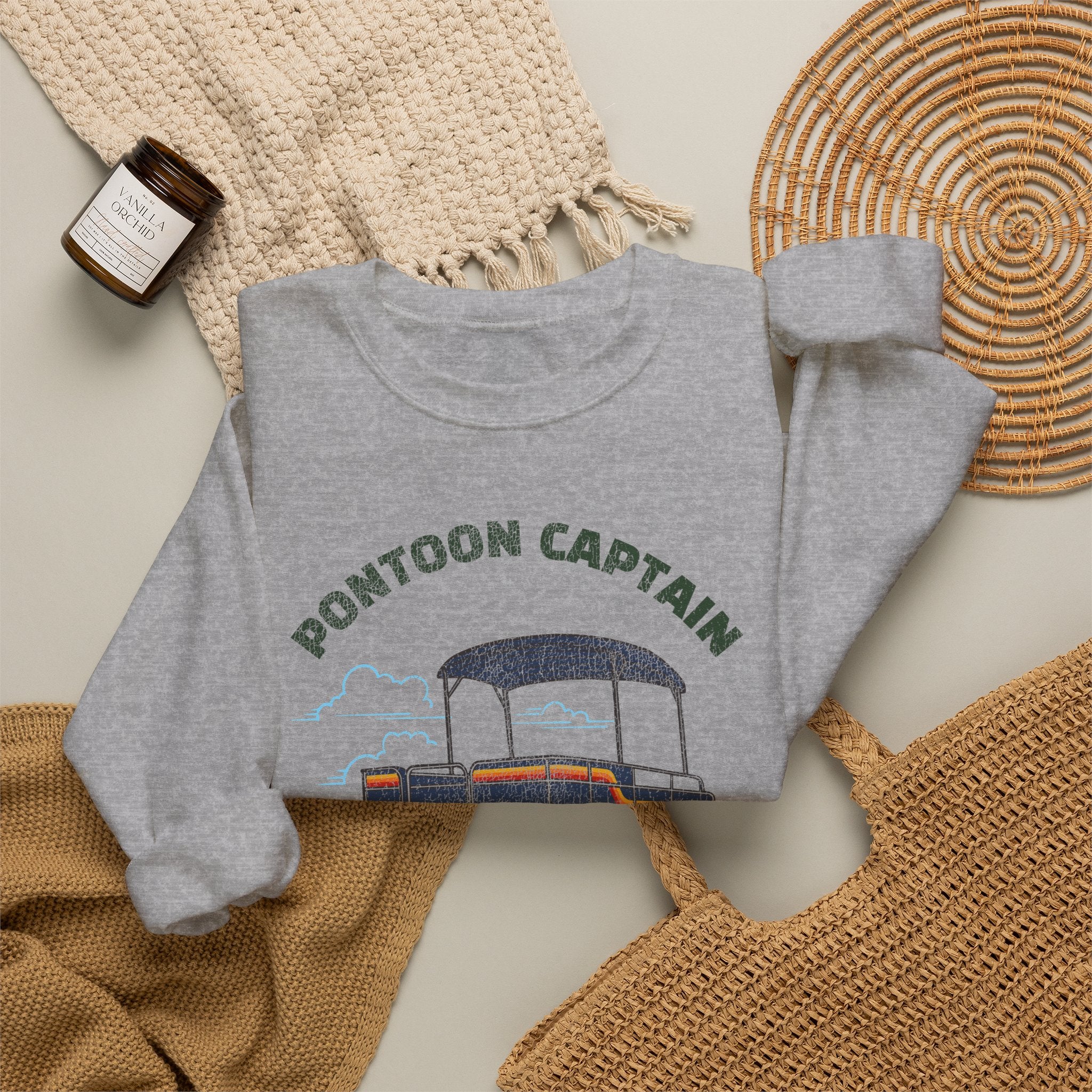 Pontoon Captain Crewneck