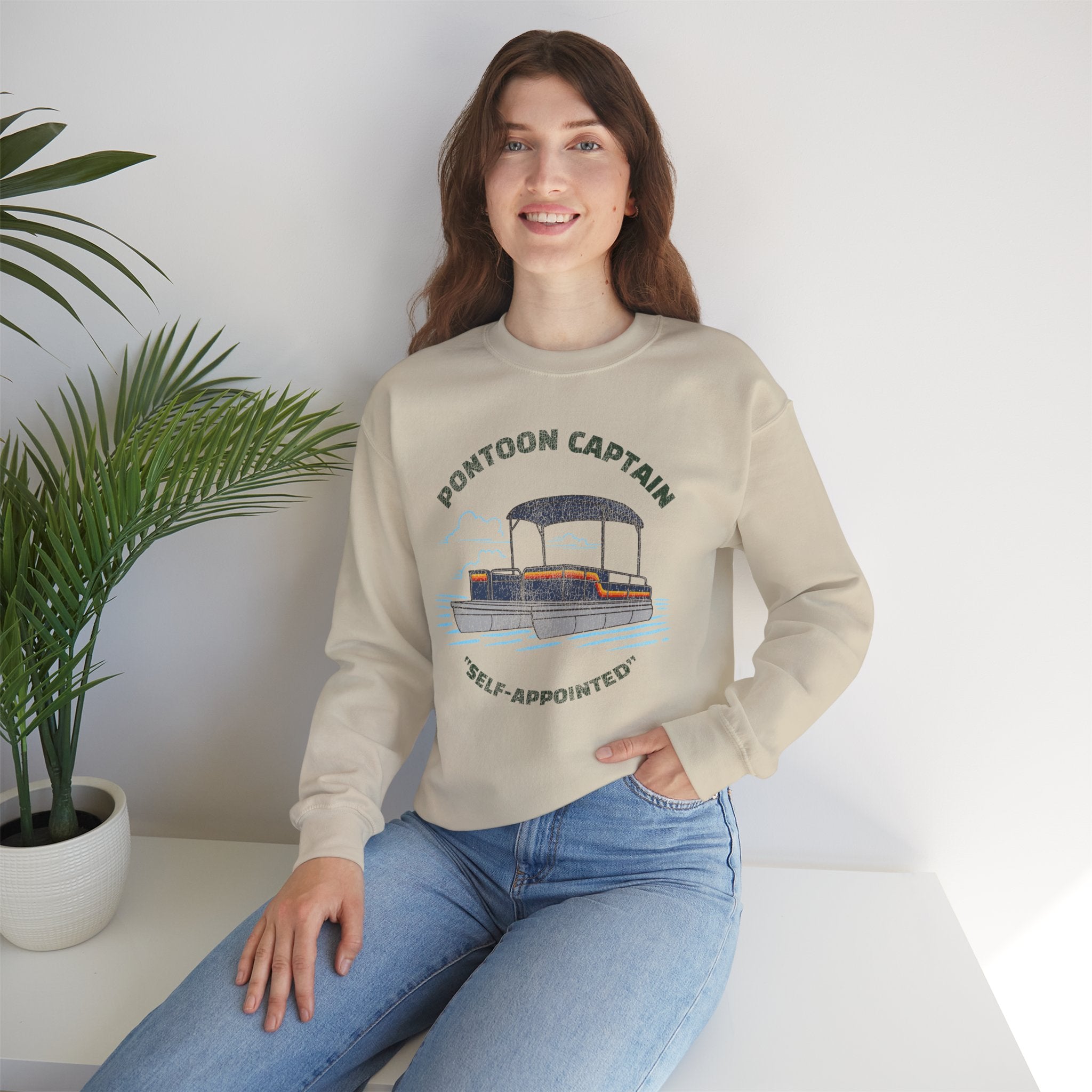 Pontoon Captain Crewneck