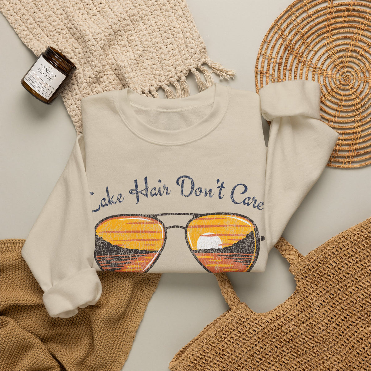Lake Hair Don't Care Crewneck