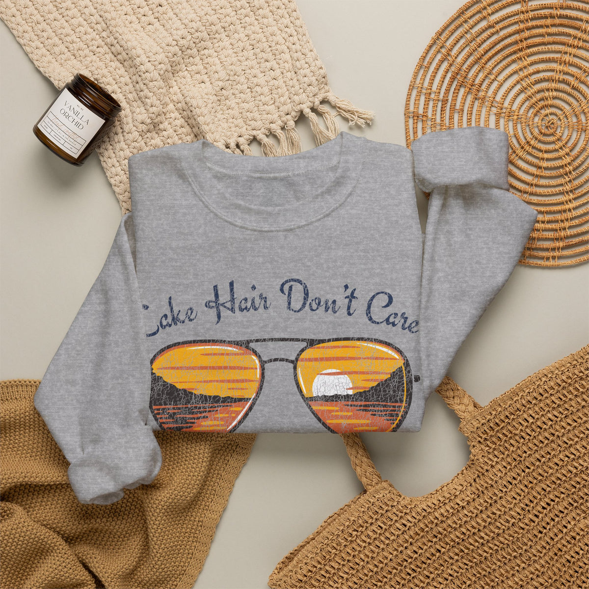 Lake Hair Don't Care Crewneck