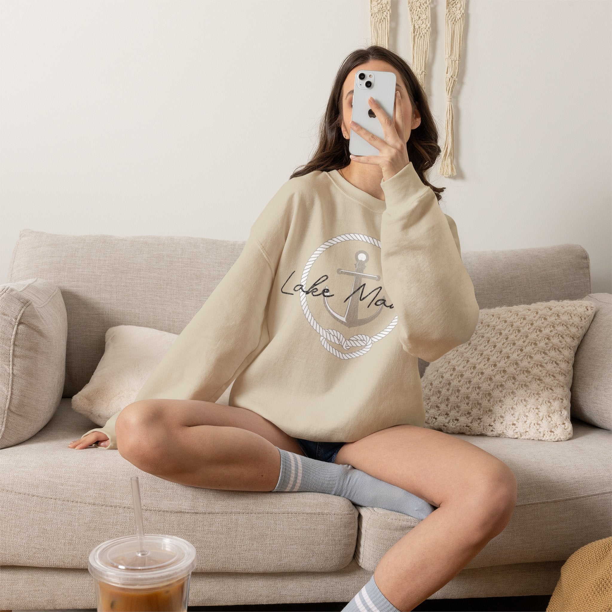 Lake Mama Anchor Crewneck