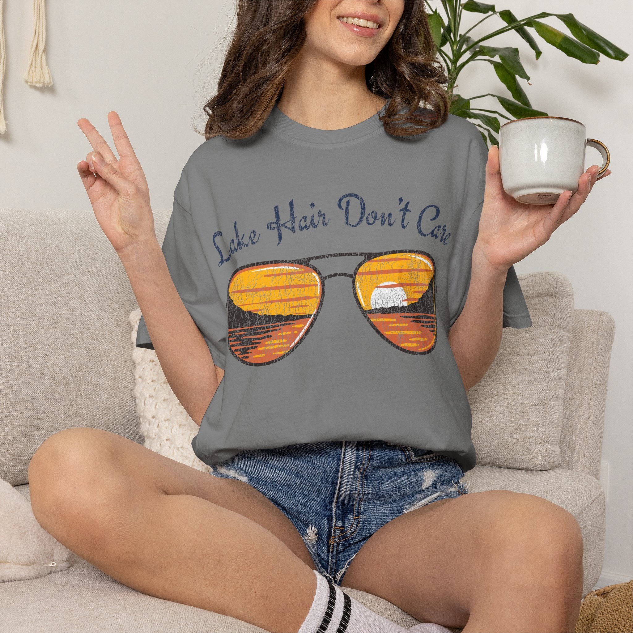 Lake Hair Don't Care Tee