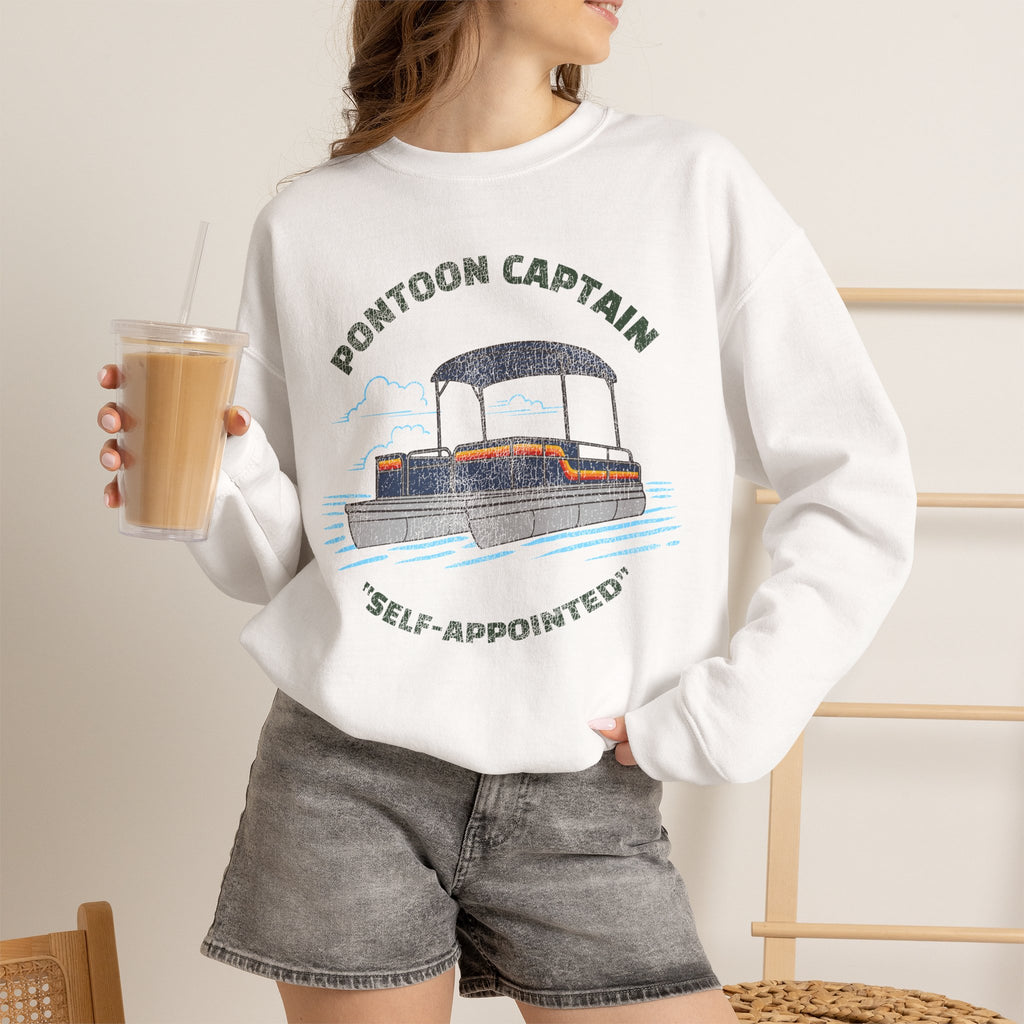 Pontoon Captain Crewneck